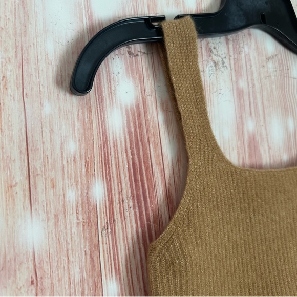 Everlane Camel Tan The Cozy Stretch Cropped Wool Blend Tank Top - Picture 5 of 9